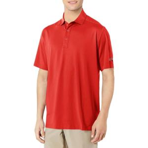 imageCallaway Mens Micro Hex Golf Performance Polo Shirt with Sun Protection Solid Stretch FabricBittersweet
