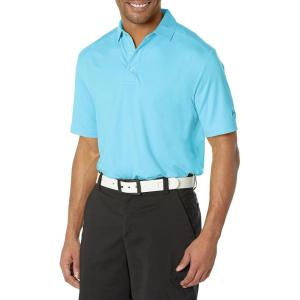imageCallaway Mens Micro Hex Golf Performance Polo Shirt with Sun Protection Solid Stretch FabricBlue Grotto