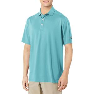 imageCallaway Mens Micro Hex Golf Performance Polo Shirt with Sun Protection Solid Stretch FabricDelphinium Blue