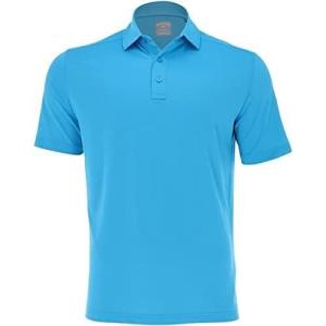 imageCallaway Mens Micro Hex Golf Performance Polo Shirt with Sun Protection Solid Stretch FabricHawaiian Ocean