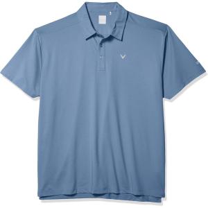 imageCallaway Mens Micro Hex Golf Performance Polo Shirt with Sun Protection Solid Stretch FabricInfinity