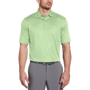 imageCallaway Mens Micro Hex Golf Performance Polo Shirt with Sun Protection Solid Stretch FabricJasmine Green