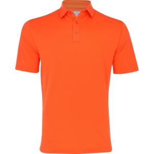imageCallaway Mens Micro Hex Golf Performance Polo Shirt with Sun Protection Solid Stretch FabricTigerlily