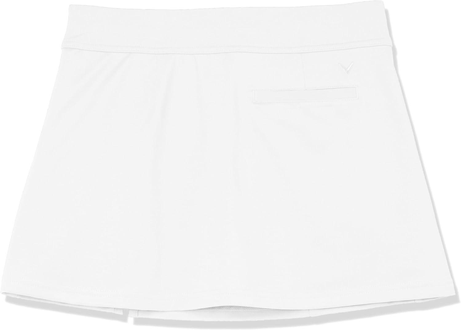 imageCallaway Girls Pullon Golf Skort with Truesculpt Stretch Knit Fabric MoistureWicking Sun ProtectionBrilliant White