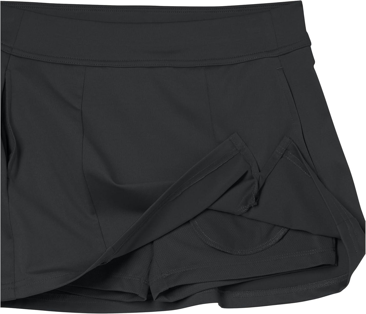 imageCallaway Girls Pullon Golf Skort with Truesculpt Stretch Knit Fabric MoistureWicking Sun ProtectionCaviar