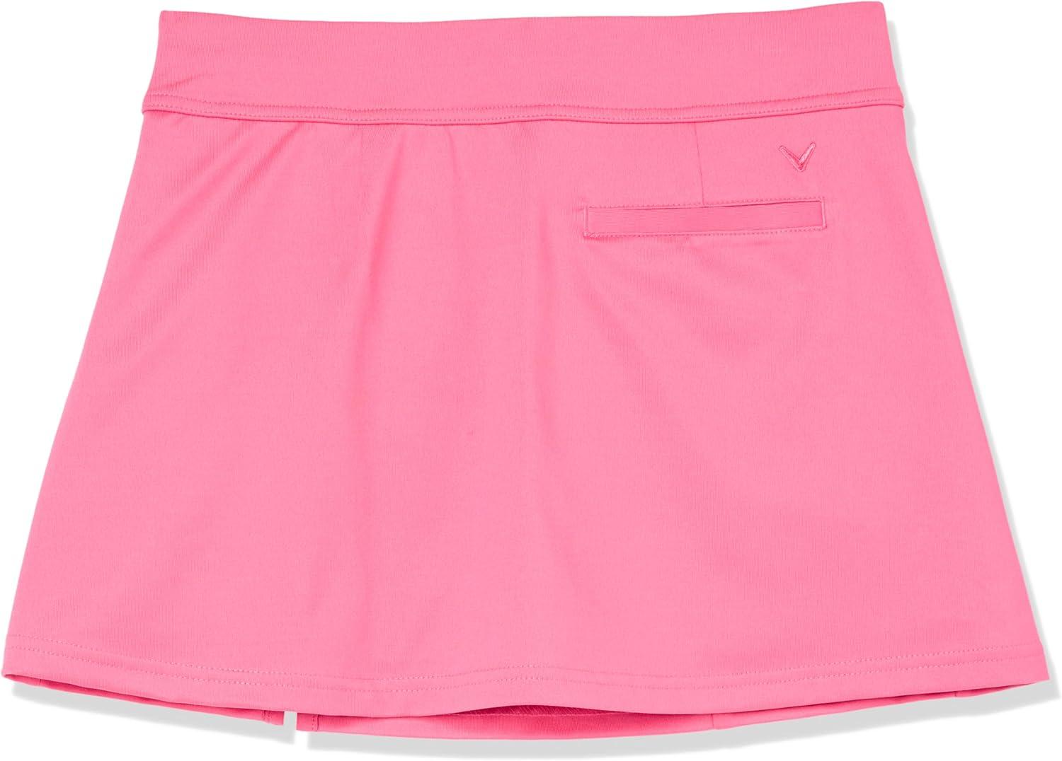 imageCallaway Girls Pullon Golf Skort with Truesculpt Stretch Knit Fabric MoistureWicking Sun ProtectionFruit Dove
