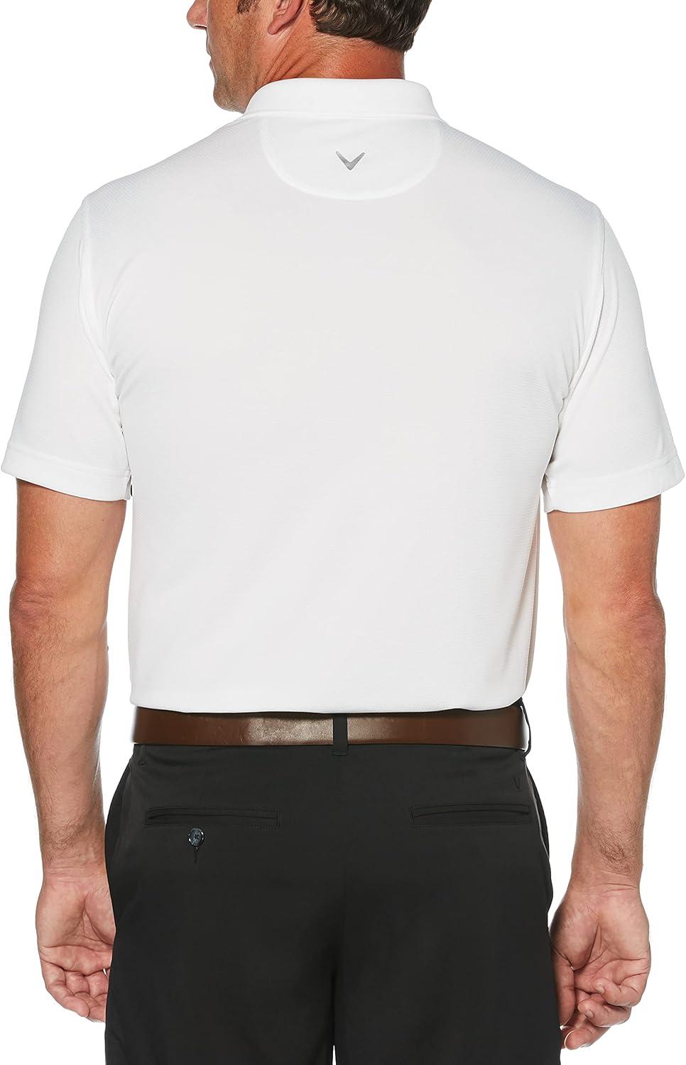 imageCallaway Mens Short Sleeve Core Performance Golf Polo Shirt with Sun ProtectionWhite