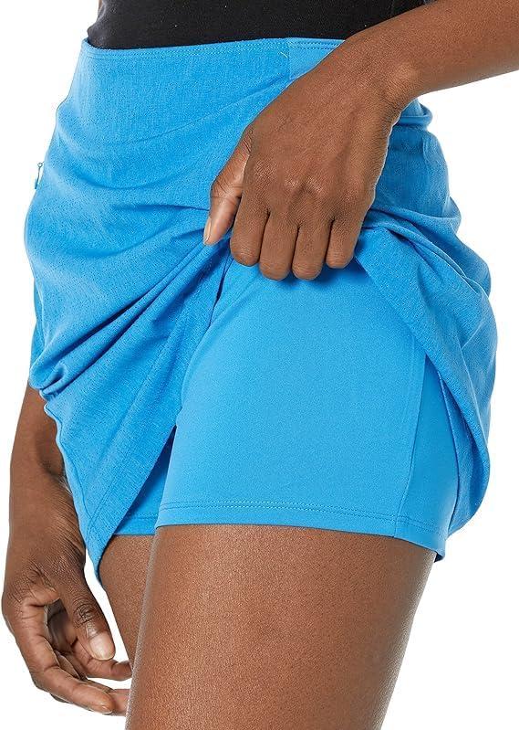 imageCallaway Womens 16quot Heather Perforated Golf Skort with TrueSculpt Stretch Fabric and OptiDri Technology Sizes XSXXLBlue Sea Star Htr