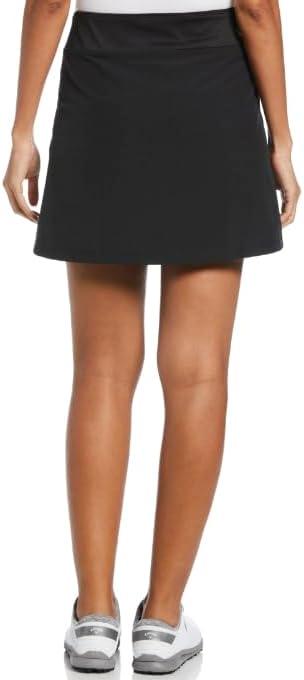 imageCallaway Womens 16quot Heather Perforated Golf Skort with TrueSculpt Stretch Fabric and OptiDri Technology Sizes XSXXLCaviar Black
