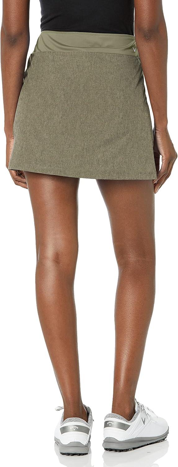 imageCallaway Womens 16quot Heather Perforated Golf Skort with TrueSculpt Stretch Fabric and OptiDri Technology Sizes XSXXLIndustrial Grn Htr