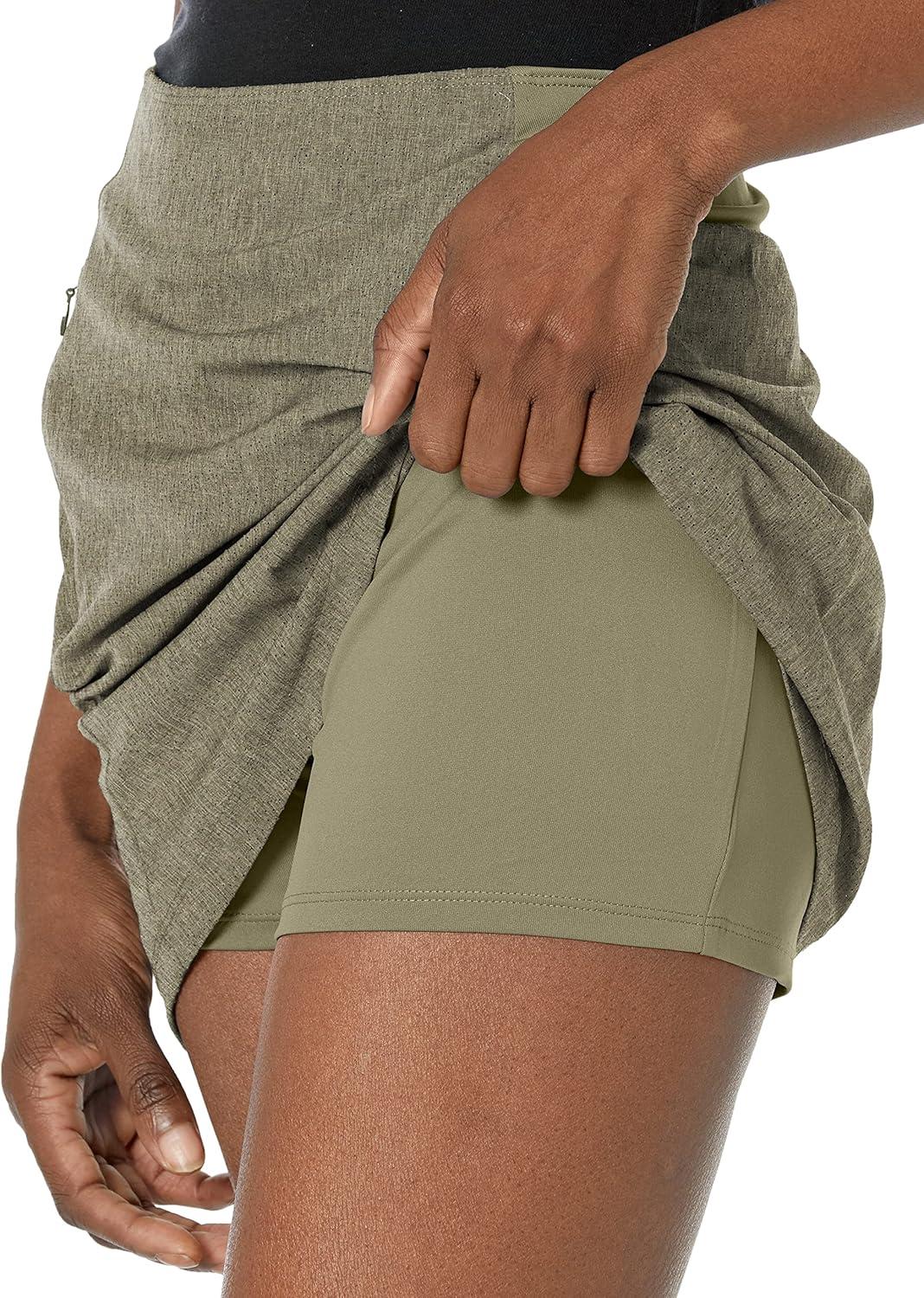 imageCallaway Womens 16quot Heather Perforated Golf Skort with TrueSculpt Stretch Fabric and OptiDri Technology Sizes XSXXLIndustrial Grn Htr