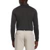 imageCallaway Mens Long Sleeve Moisture Wicking Golf Polo Shirt with Stretch Fabric Available in Big ampamp TallBlack Heather 20