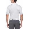 imageCallaway Mens Short Sleeve Core Performance Golf Polo Shirt with Sun ProtectionBlueGrayCoral Chest Stripe White