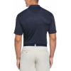 imageCallaway Mens Short Sleeve Core Performance Golf Polo Shirt with Sun ProtectionDark Blue Allover Logo Print