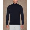 imageCallaway Weather Series Mens 14 Zip Golf Sweater with Mock Collar Thermal Merino Wool Breathable Soft FabricDark Navy