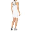 imageCallaway Womens Sleeveless Flounce Golf Dress with Inner Short Racer Back Truesculpt Technology Stretch FabricBrilliant White