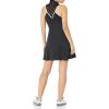 imageCallaway Womens Sleeveless Flounce Golf Dress with Inner Short Racer Back Truesculpt Technology Stretch FabricCaviar