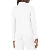 imageCallaway Womens Solid Sun Protection 14 Zip with Chev Front Seams ampamp Top Stitching Detail ShirtBrilliant White