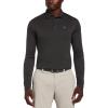 imageCallaway Mens Long Sleeve Moisture Wicking Golf Polo Shirt with Stretch Fabric Available in Big ampamp TallBlack Heather 20