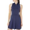 imageCallaway Womens Sleeveless Flounce Golf Dress with Inner Short Racer Back Truesculpt Technology Stretch FabricPeacoat