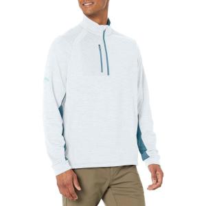 imageCallaway Mens Eco Striped Mid Weight Fleece Base LayerLt Mountain Spring Htr