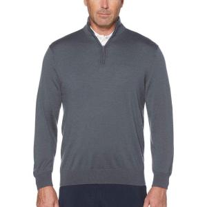 imageCallaway Weather Series Mens 14 Zip Golf Sweater with Mock Collar Thermal Merino Wool Breathable Soft FabricQuiet Shade Grey