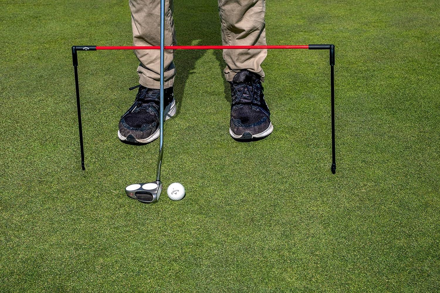 imageCallaway Golf Hinge Alignment Stix  Alignment Training stix That Hinge and Stick in The Ground for Additional Training and Alignment Yellow