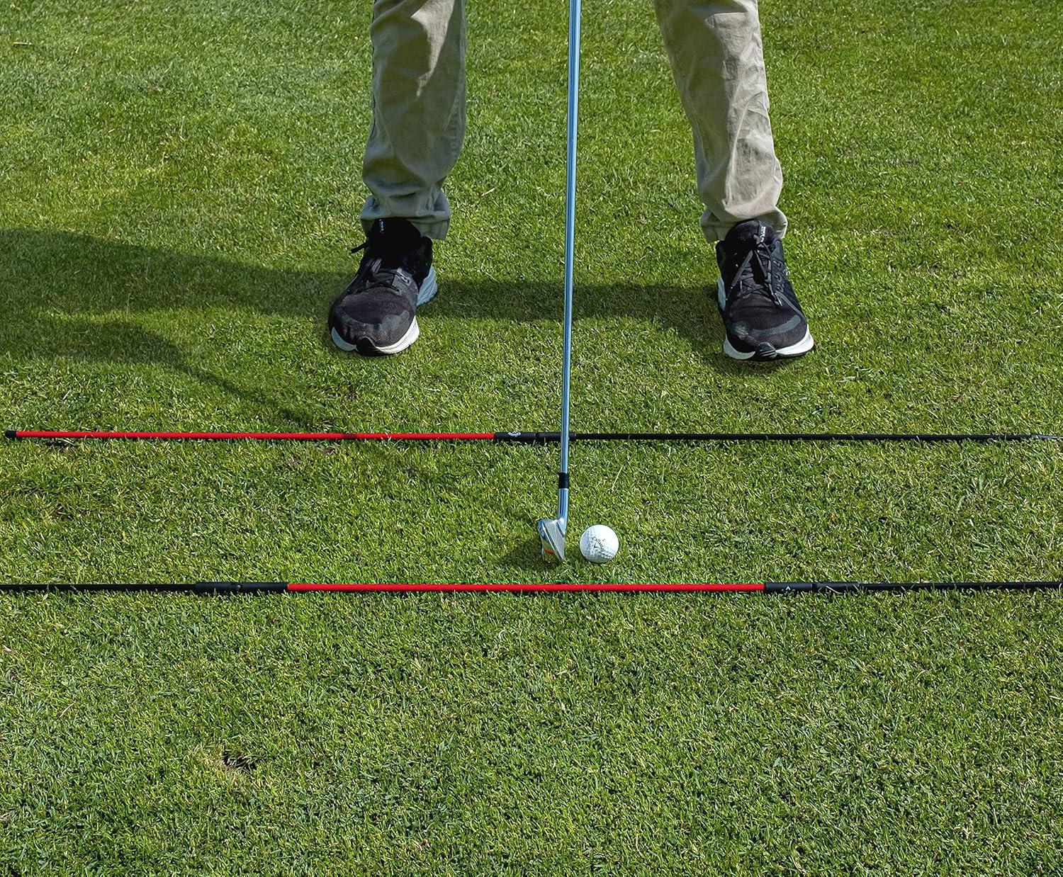 imageCallaway Golf Hinge Alignment Stix  Alignment Training stix That Hinge and Stick in The Ground for Additional Training and Alignment Yellow