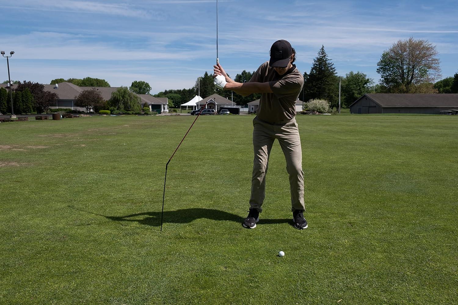 imageCallaway Golf Hinge Alignment Stix  Alignment Training stix That Hinge and Stick in The Ground for Additional Training and Alignment Yellow
