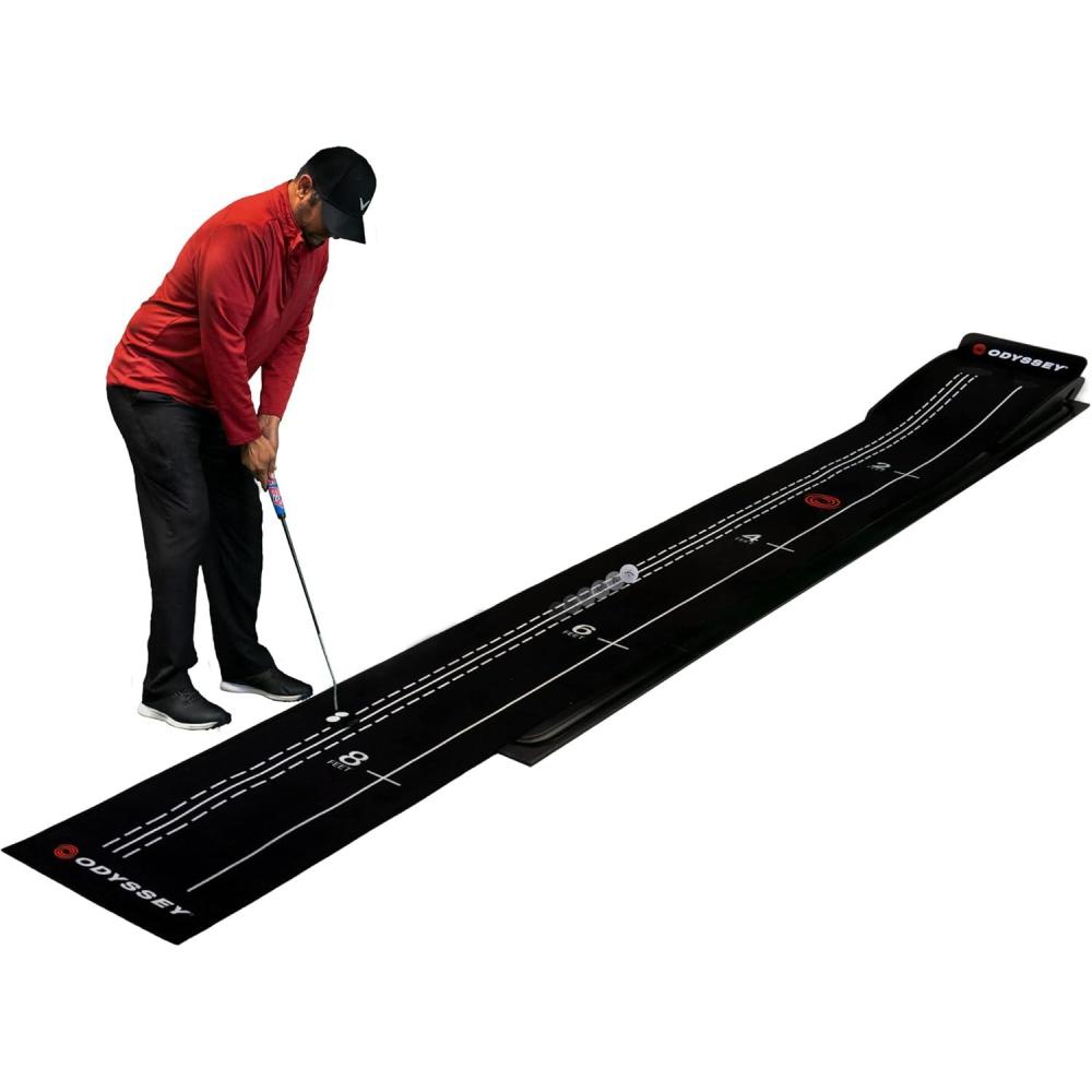imageCallaway Odyssey Tour Premium Golf Putting Mat  Durable Felt Putting mat Golf putt Trainer Helps You Practice Putting