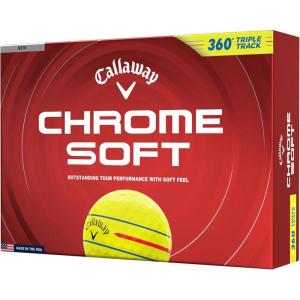 imageCallaway Golf Chrome Soft 2026 Golf Balls360 Yellow Triple Track