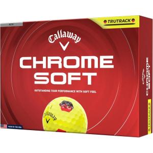 imageCallaway Golf Chrome Soft 2026 Golf BallsYellow Tru Track