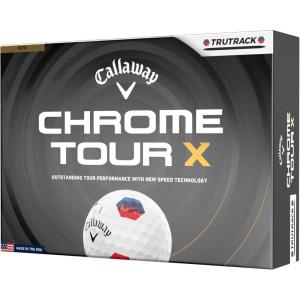 imageCallaway Golf Chrome Tour X 2026 Golf BallsTru Track BlueRed