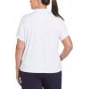 imageCallaway Womens Plus Swing Tech Short Sleeve Golf Polo ShirtBrilliant White