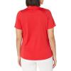 imageCallaway Womens Plus Swing Tech Short Sleeve Golf Polo ShirtTrue Red