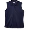 imageCallaway Womens OptiDri Sleeveless Golf Polo with UV Block Sun Protection Flexible Fit Ladies Performance ApparelPeacoat