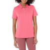 imageCallaway Womens Plus Swing Tech Short Sleeve Golf Polo ShirtCoral Paradise