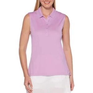 imageCallaway Womens OptiDri Sleeveless Golf Polo with UV Block Sun Protection Flexible Fit Ladies Performance ApparelLilac Chiffon