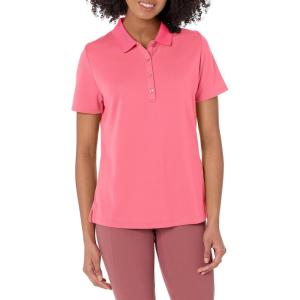 imageCallaway Womens Plus Swing Tech Short Sleeve Golf Polo ShirtCoral Paradise