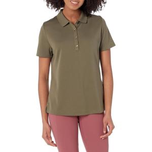 imageCallaway Womens Plus Swing Tech Short Sleeve Golf Polo ShirtIndustrial Green