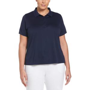 imageCallaway Womens Plus Swing Tech Short Sleeve Golf Polo ShirtPeacoat