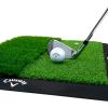 imageCallaway DualStrike Golf Hitting Mat with NoSlip Heavy Rubber Base Simulating Both Fairway and Rough Surfaces