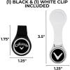 imageCallaway Magnetic Golf Ball Marker Hat Clips 2Pack  BlackWhite